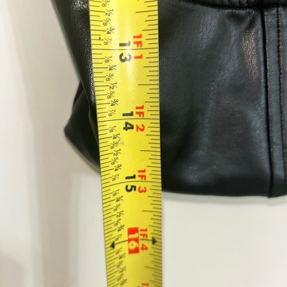 Express Body Contour Faux Leather Corset Cropped Top Women Medium Cami Tank - Picture 6 of 8